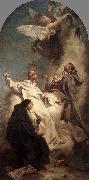 PIAZZETTA, Giovanni Battista Three Dominican Saints sg France oil painting artist